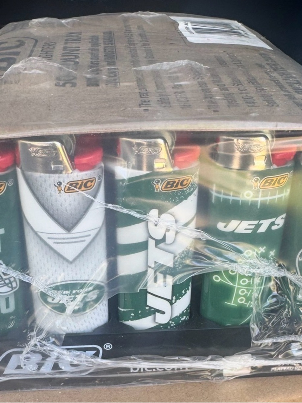 BIC Jets Graphic Lighters - Green Team Design 50 ct. 10 designs